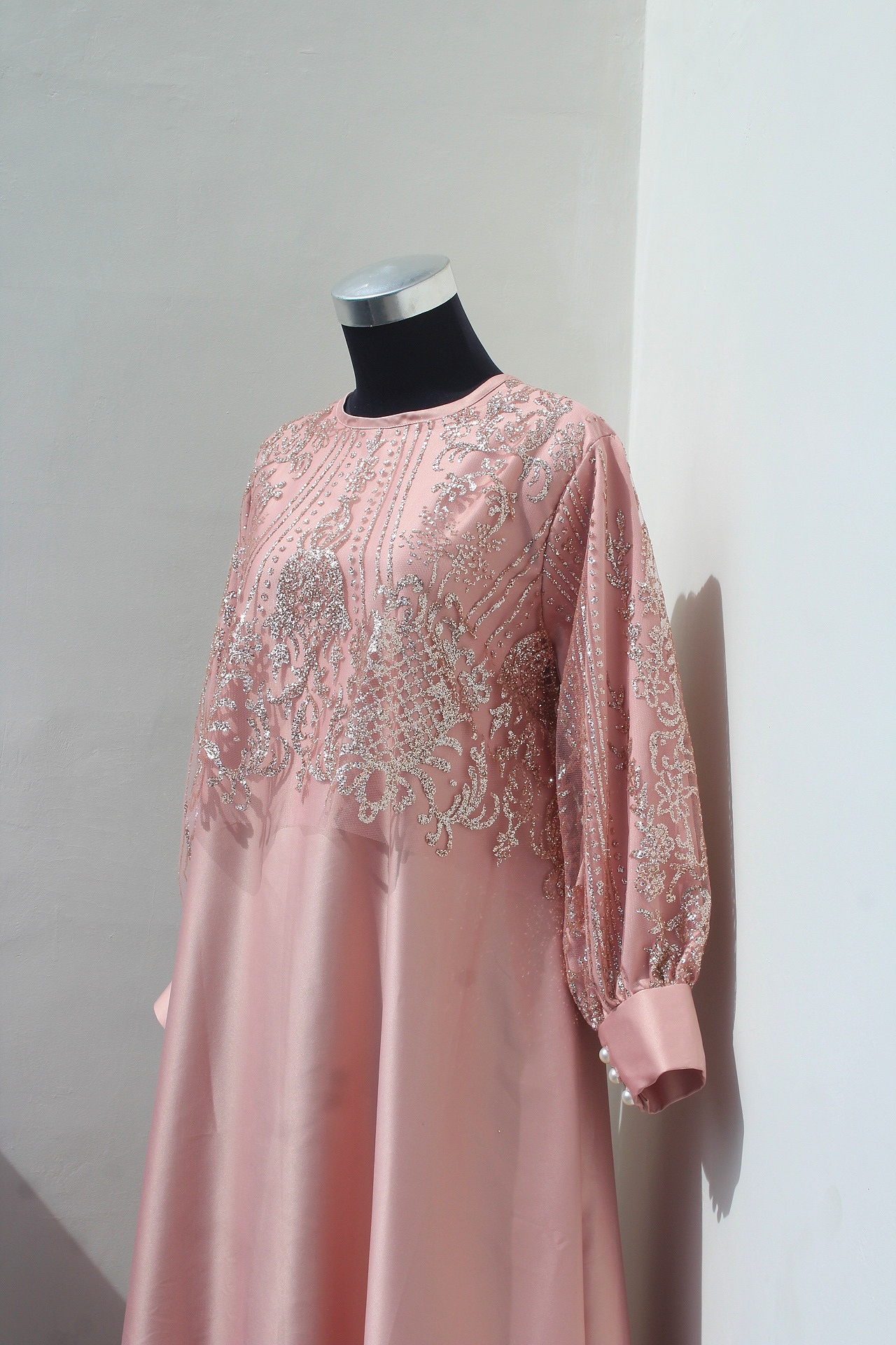 Faila Peach Long Dress